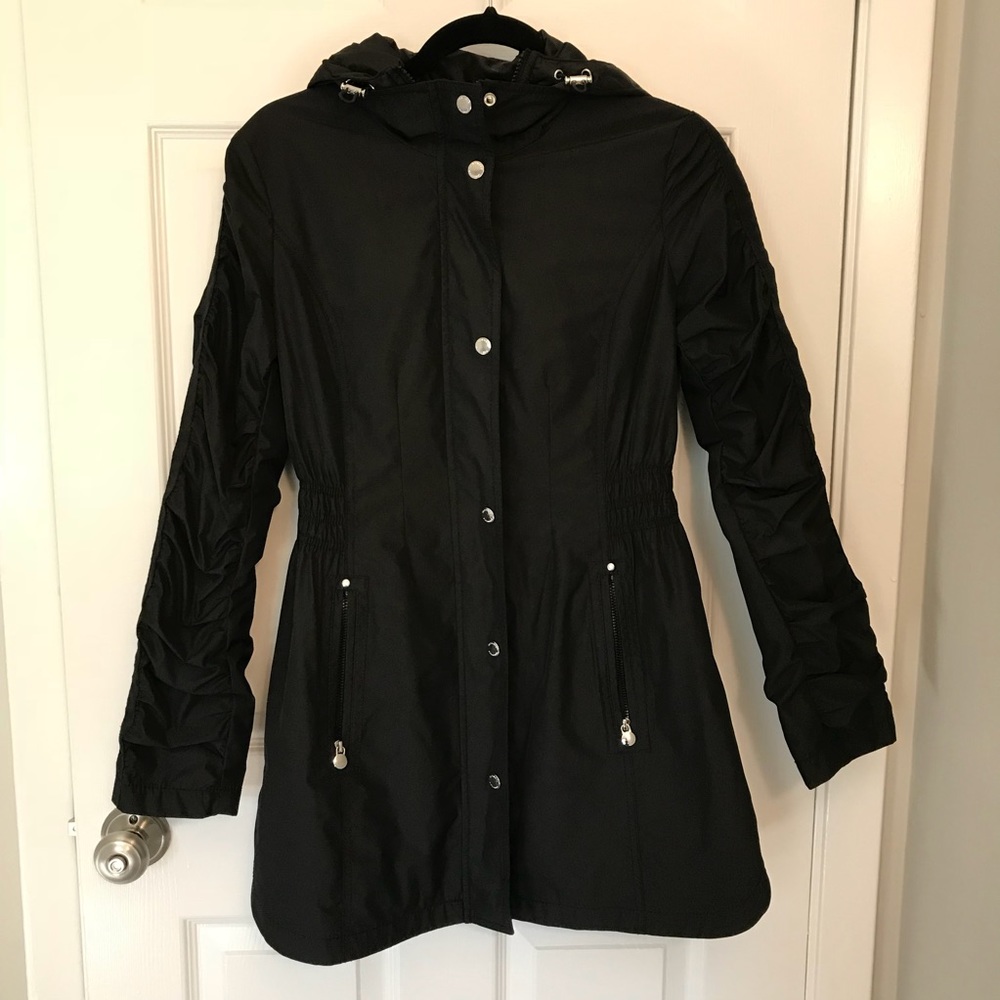 Laundry by Shelli Segal hooded Trench coat size S